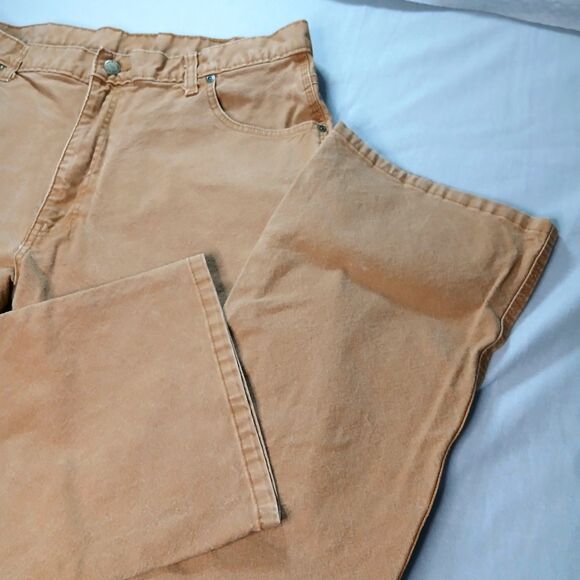 Genuine Dickies Carpenter Work Pants Heavy Duty Khaki Utility Jean Men's 36x32 - Picture 4 of 11
